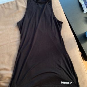 Gymshark Brand Black High Neck Tank